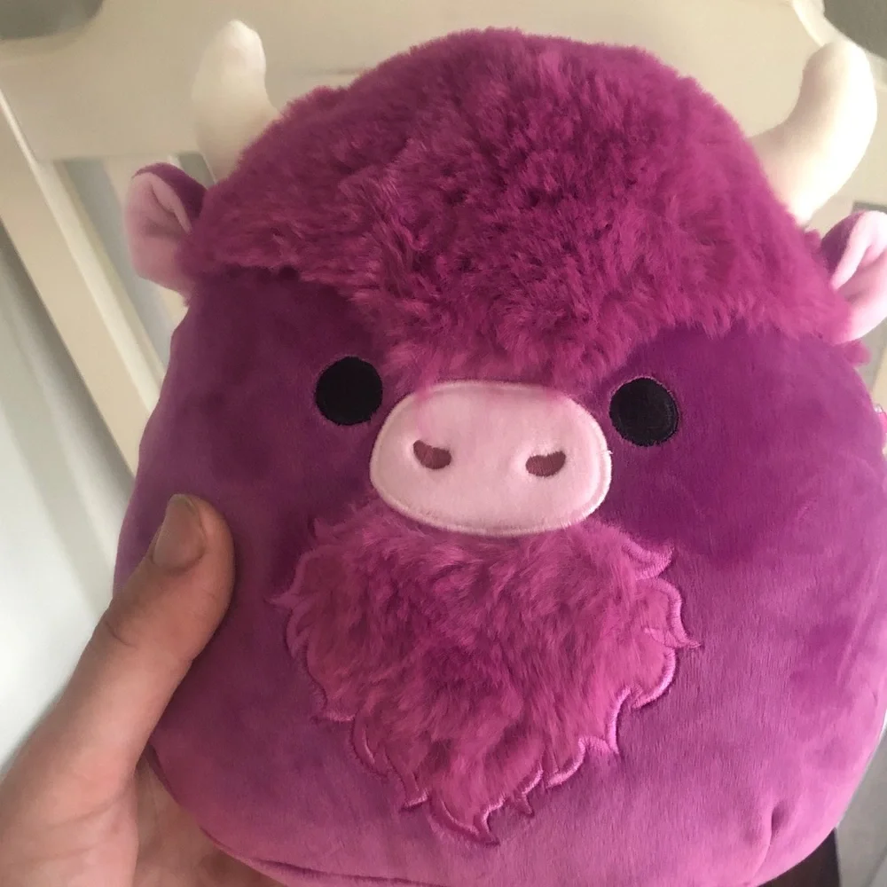Squishmallows Purple Bison Plush